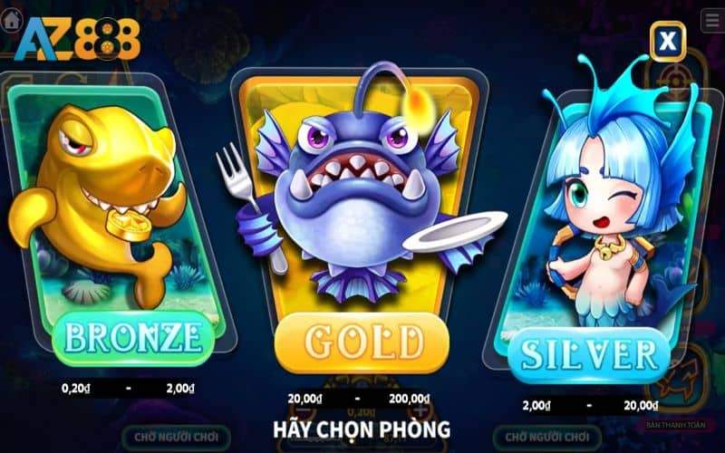 Có 3 phòng chơi trong bắn bong bóng Có 3 phòng chơi trong bắn bong bóng